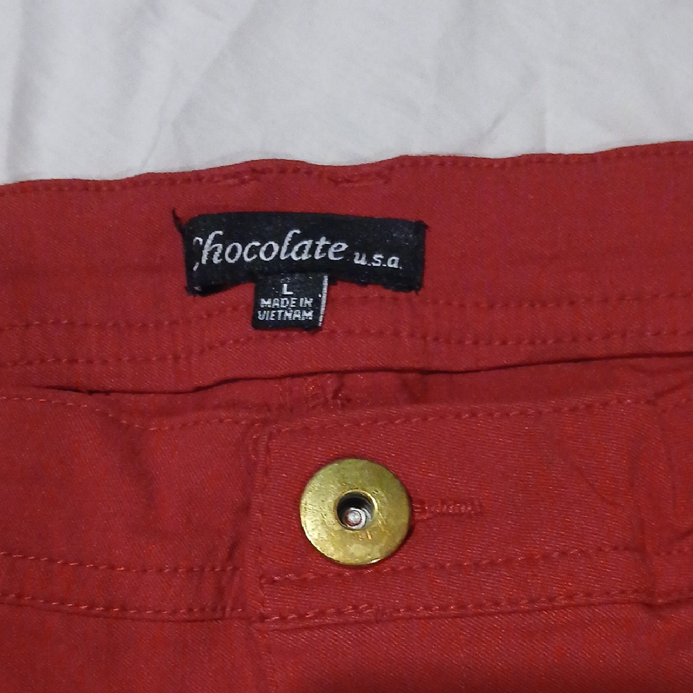 Chocolate Red Skinny Jumpsuit with Stretch